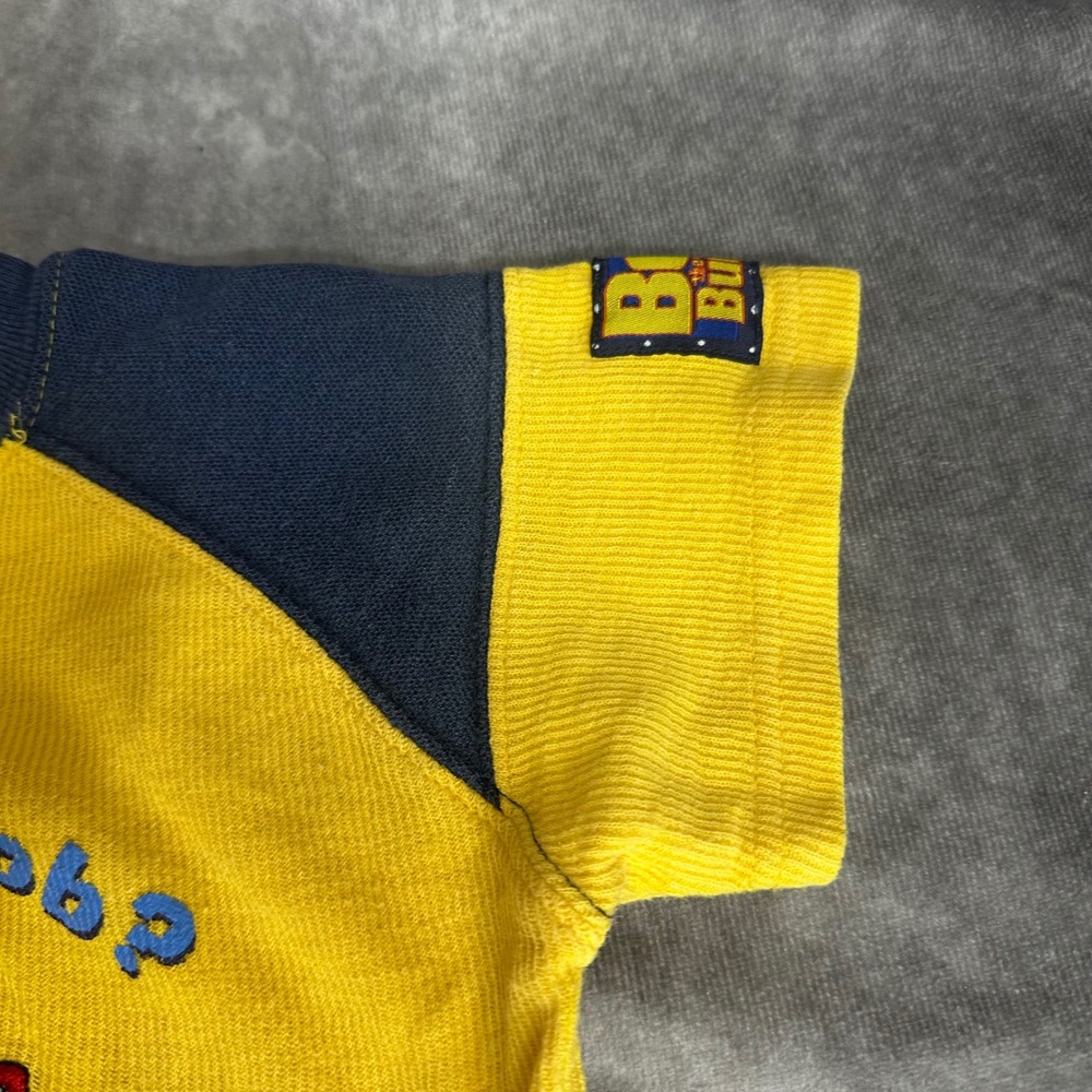 Y2K Bob the Builder Vintage Toddler Boy 2T Graphic Raglan T-Shirt Yellow - Picture 3 of 8